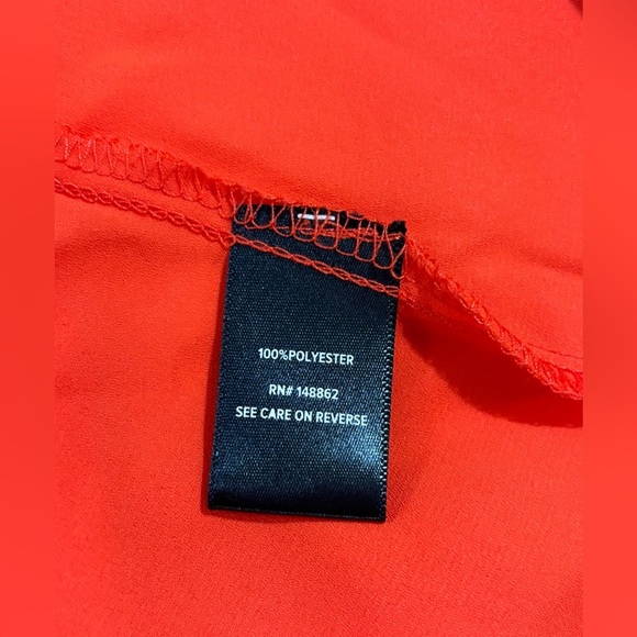 NWT Torrid Orange Tangerine Tango Georgette Tunic Camisole Tank 1X 14/16 - Picture 9 of 10